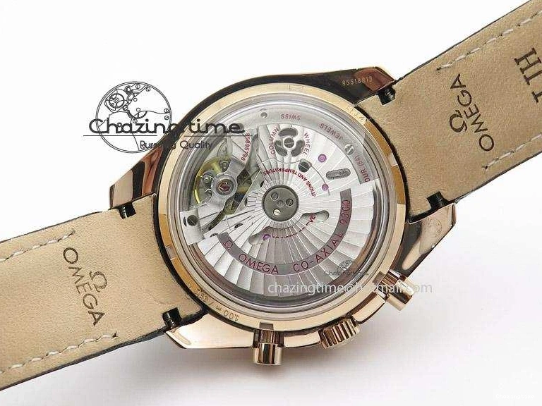 0420 Speedmaster ’57 RG Chrono AXF Best Edition On Black Leather Strap A Colorful 8284